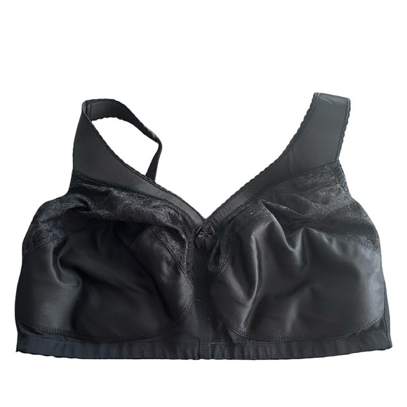 Glamorise MagicLift Original Support Full Figure Bra 1000 Black Womens Size 40G - Picture 3 of 9